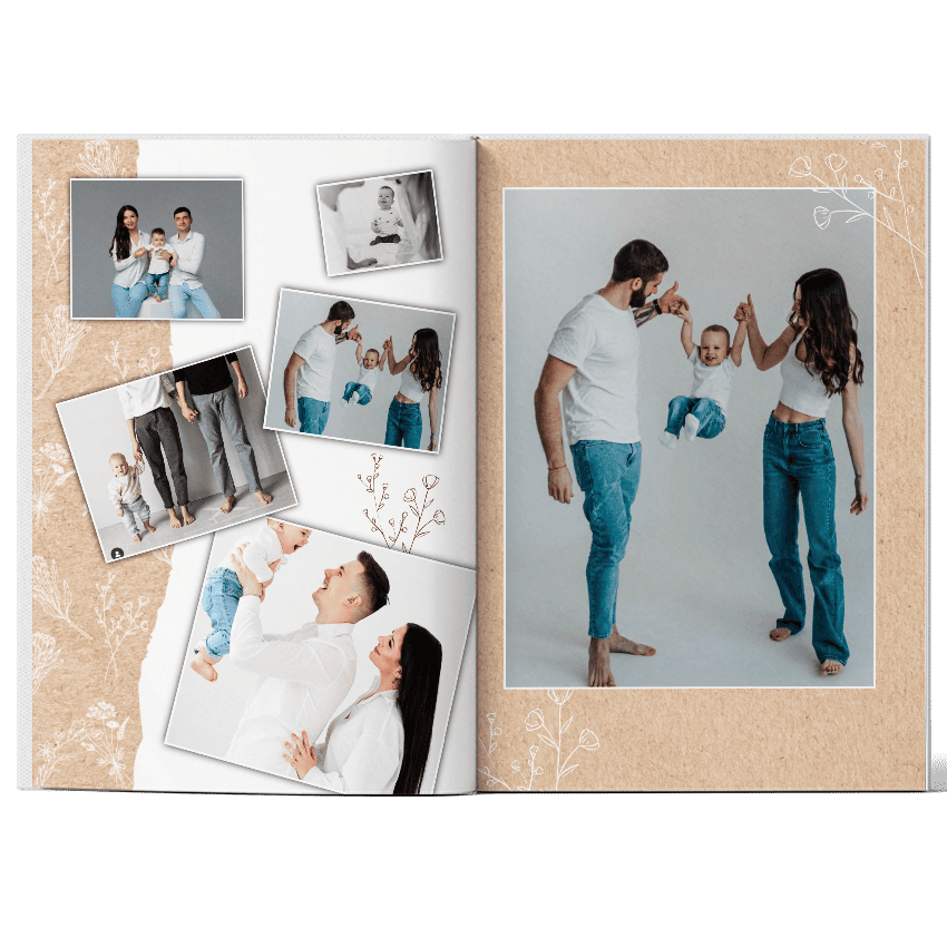 Kvalitní fotokniha velká A4 - vlastní foto na deskách. Levně online. - Přírodní